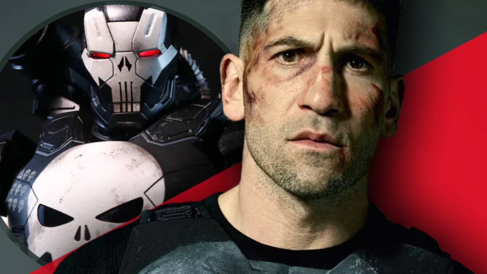 Jon Bernthal's punisher along with his war machine armor from the comics