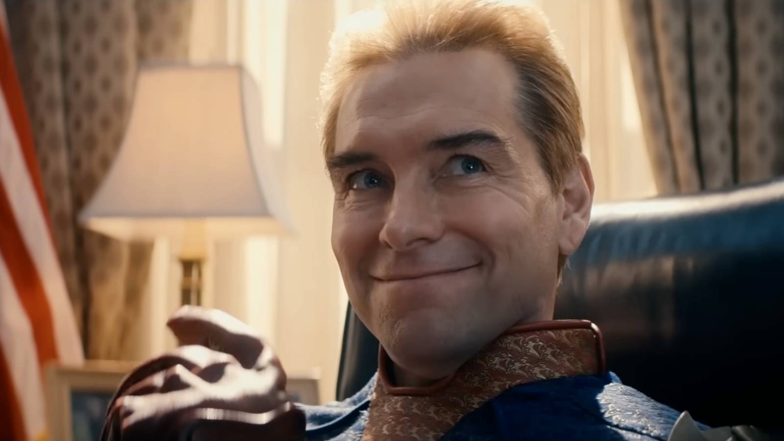 Homelander smiling in the White House in The Boys