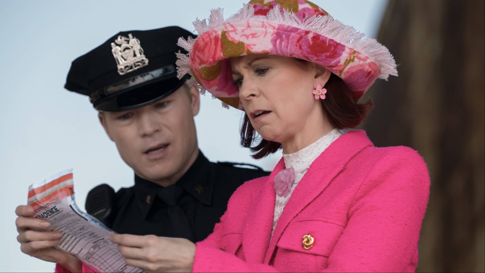 Elsbeth inspecting evidence in season 3 episode 2