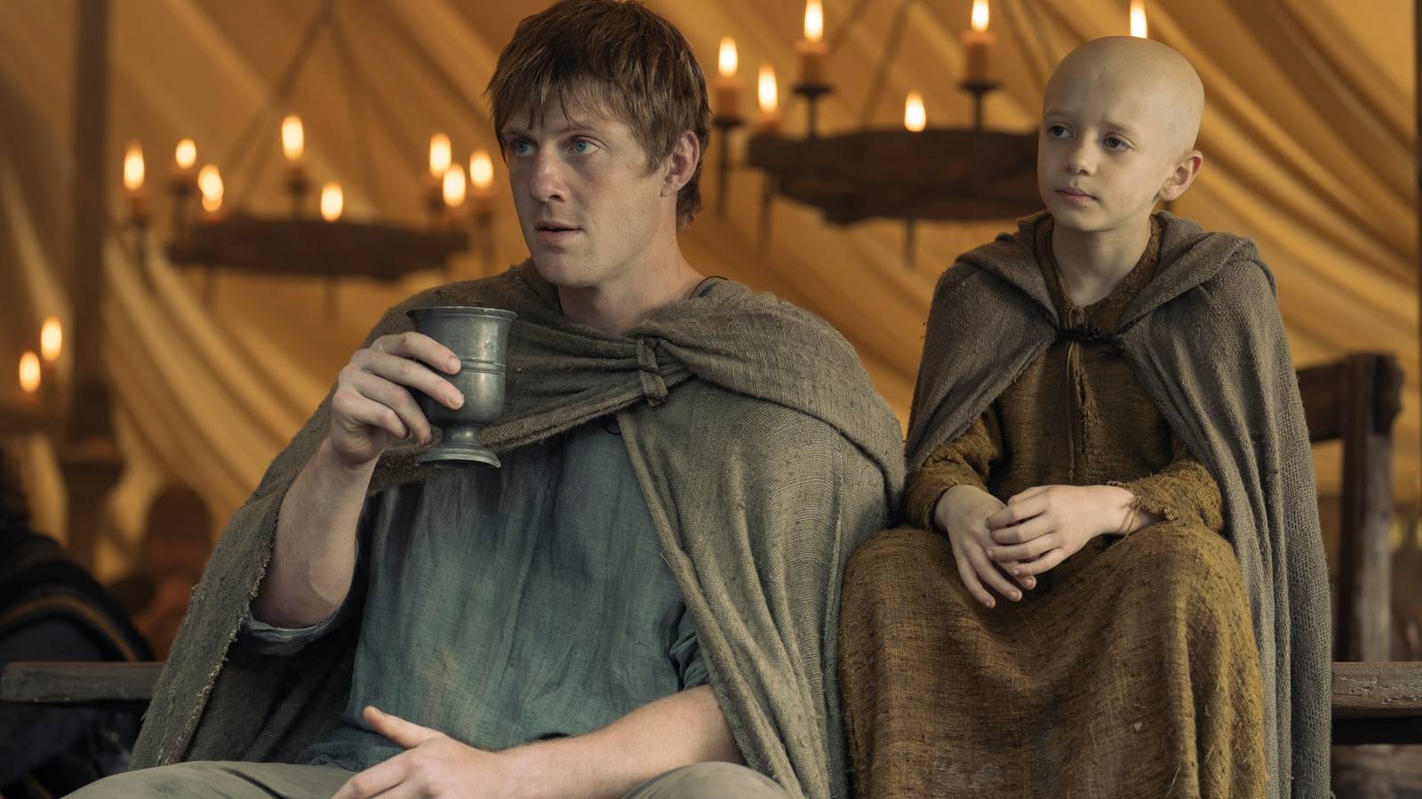 Dunk and Egg sitting together in A Knight of the Seven Kingdoms