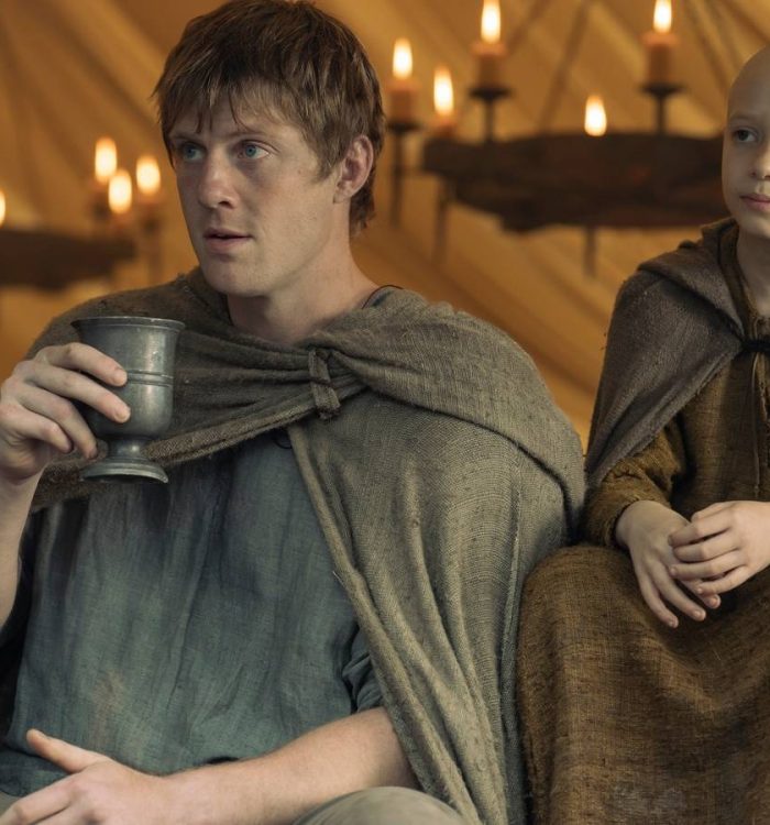 Dunk and Egg sitting together in A Knight of the Seven Kingdoms