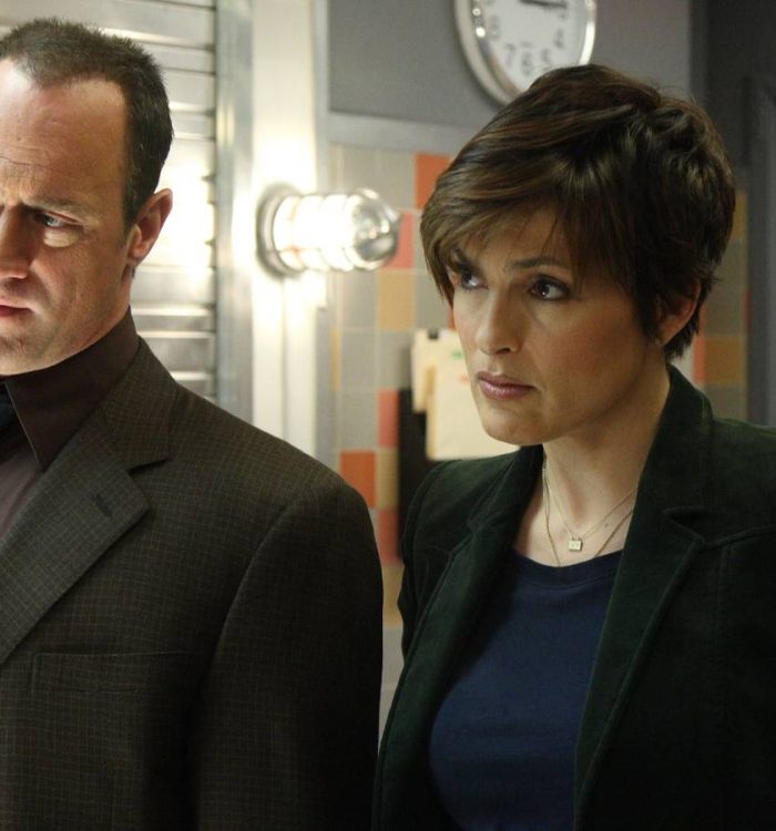 Elliot Stabler (Christopher Meloni) and Olivia Benson (Mariska Hargitay) in Law & Order: SVU.
