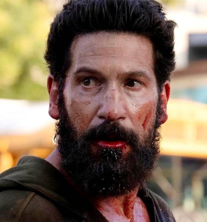 Frank Castle with blood all over his beard in The Punisher One Last Kill