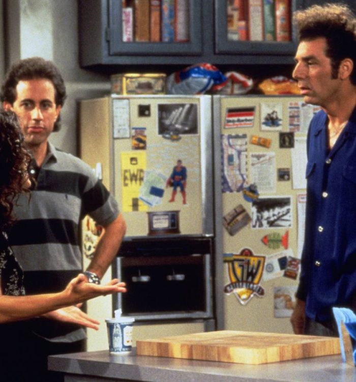 Jerry, Elaine, and Kramer in Seinfeld