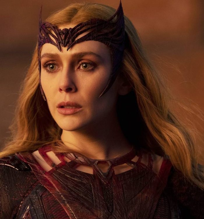 Wanda Maximoff/Scarlet Witch looking emotional in Doctor Strange in the Multiverse of Madness