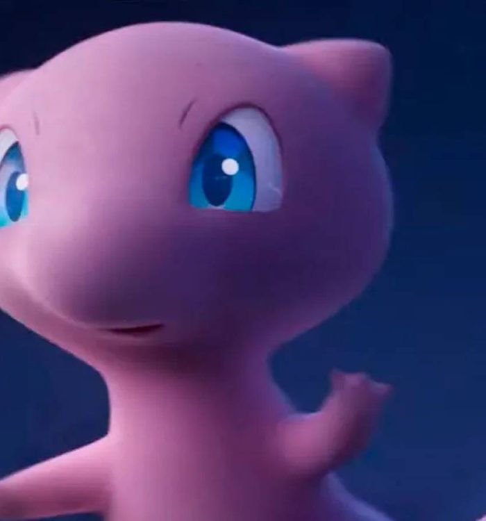 Mew stares into the distance