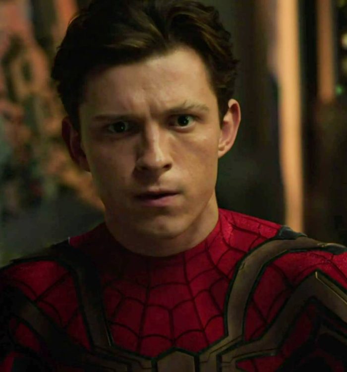 Tom Holland's Spider-Man looking disturbed in No Way Home