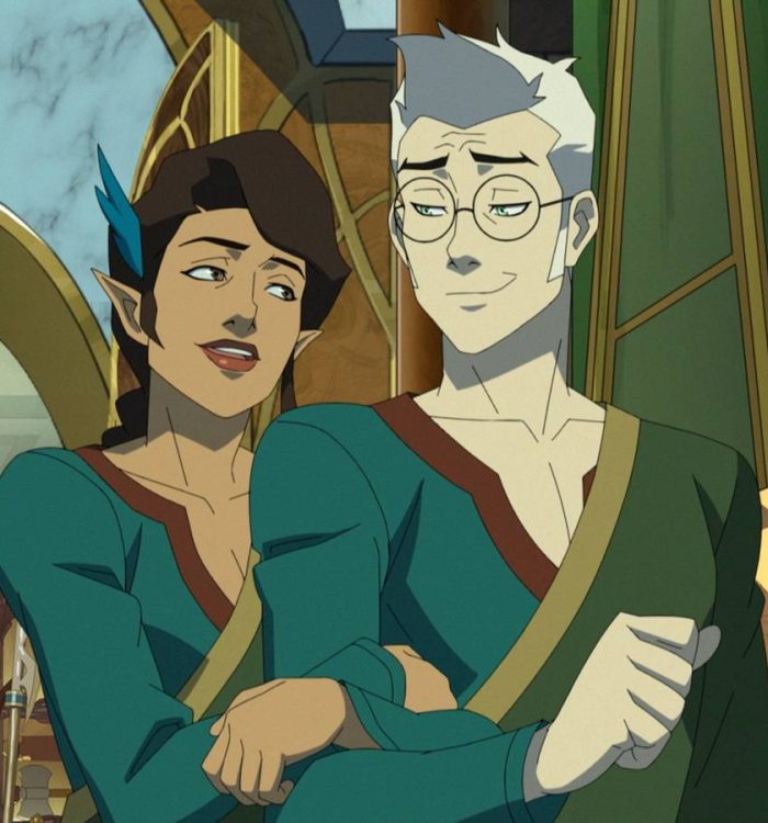 Vex and Percy talking in The Legend of Vox Machina season 4